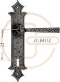 Klamka Odilo 501 na klucz rozstaw 72 mm