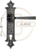 Klamka Odilo 501 na wkładkę rozstaw 90 mm