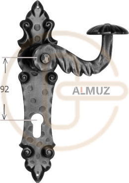 Klamka Olena 527 na wkładkę rozstaw 92 mm