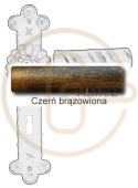 czerń brązowiona