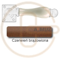 czerwień brązowiona