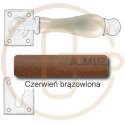 czerwień brązowiona