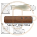 czerwień brązowiona