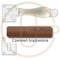 czerwień brązowiona