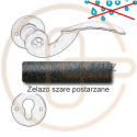 Klamka Gerianica 22 z rozetą na wkładkę