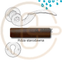 Klamka Gerianica 22 z rozetą na wkładkę