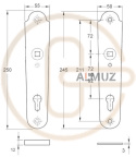 Klamka zewnętrzna Abella 4300E