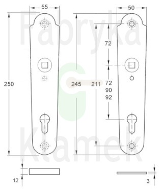 Klamka zewnętrzna Abella 4300E