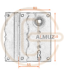 Zamek wierzchni Tallin 5850/55 mm Dek na klucz zwykły