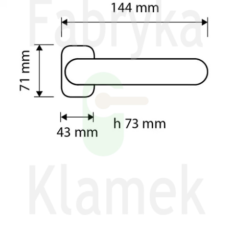 KLAMKA AIDA 005 OZ - pozłacana