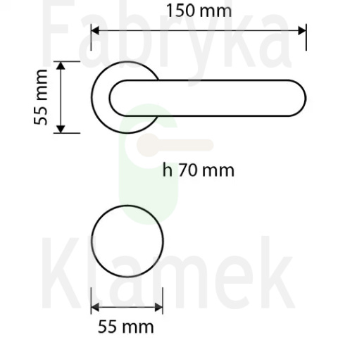 Klamka Aisha 115 OZ - pozłacana