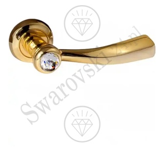 Klamka Elika Crystal 108 OZ - pozłacana