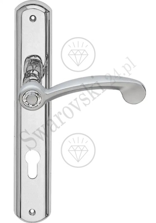 Klamka Cosmic 1335PL z otworem na wkładkę CS - chromowana matowa