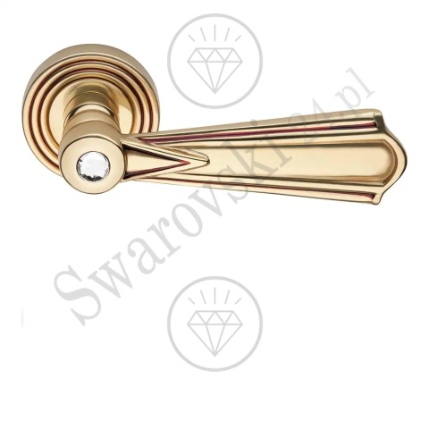 Klamka Madame Crystal 112 OF - złoto francuskie