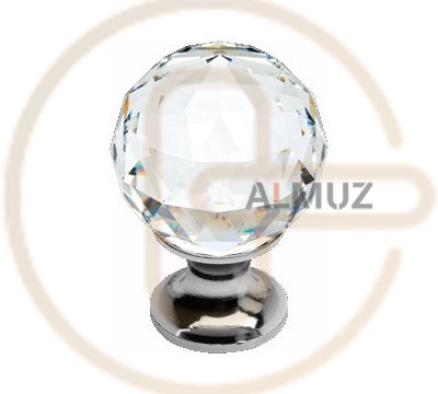 CRYSTAL CR 30 mm gałka meblowa z kryształem Swarovski®