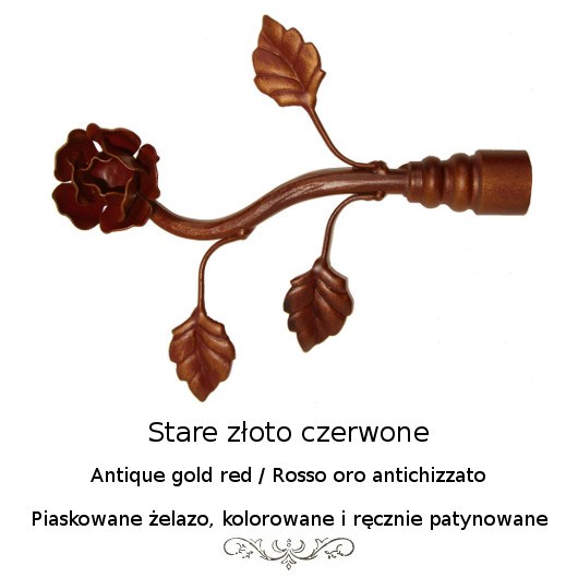 Stare złoto czerwone